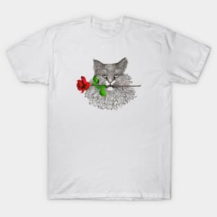 Valentine's Cat T-Shirt